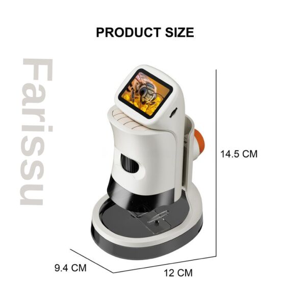 LCD Ekranlı Taşınabilir Dijital Mikroskop Seti – 3’ü 1 Arada (El Tipi + Masaüstü + Canlı Böcek Kabini)