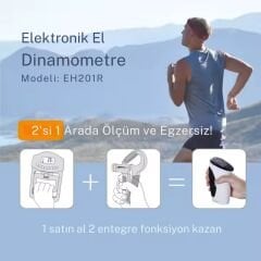 Dijital Hafızalı El Bilek Güç Ölçer Kas El Dinamometresi El Sıkma Kuvveti Ölçüm Cihazı