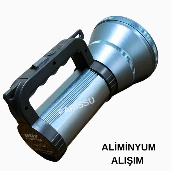 200W LED Şarjlı Kamp Feneri & El Feneri | 8800 mAh | 3 Işık Modlu | Powerbank Özellikli