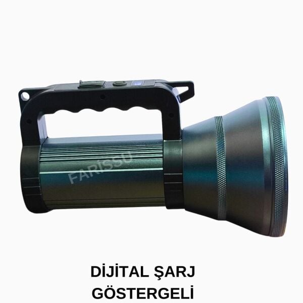 200W LED Şarjlı Kamp Feneri & El Feneri | 8800 mAh | 3 Işık Modlu | Powerbank Özellikli