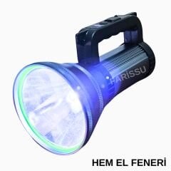 200W LED Şarjlı Kamp Feneri & El Feneri | 8800 mAh | 3 Işık Modlu | Powerbank Özellikli