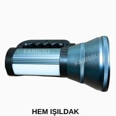 200W LED Şarjlı Kamp Feneri & El Feneri | 8800 mAh | 3 Işık Modlu | Powerbank Özellikli