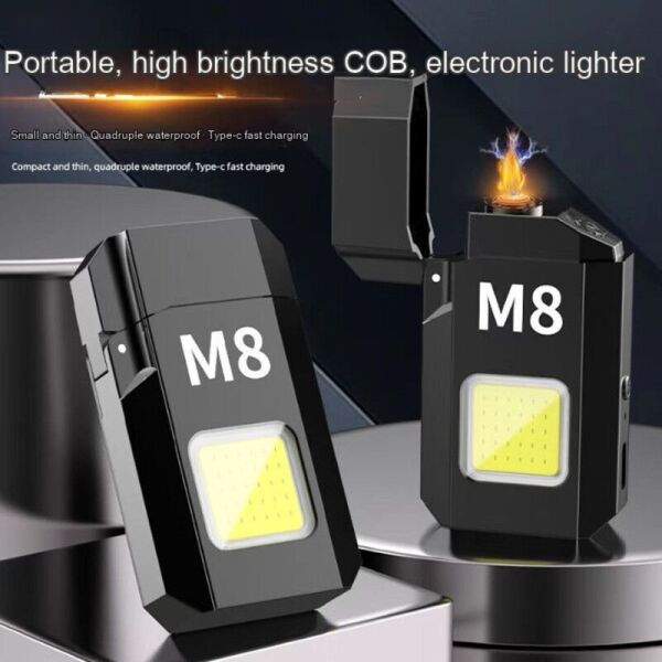 COB LED Mini El Feneri | 800 Lümen | Şarjlı | Su Geçirmez | Mıknatıslı | Şarjlı Çakmaklı