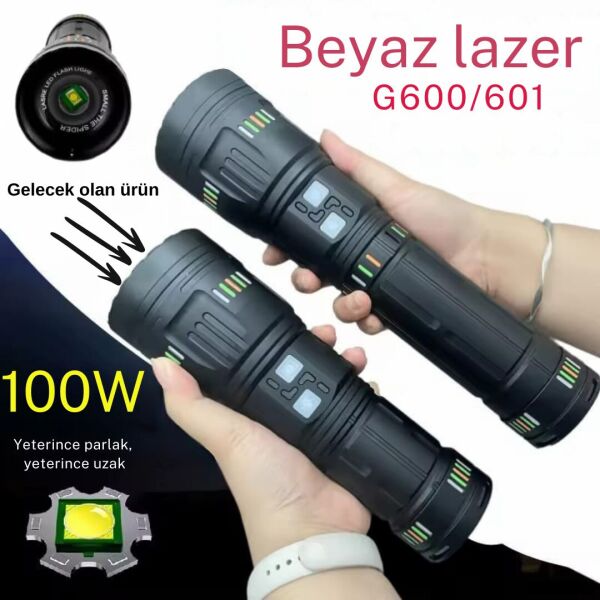 LED Şarjlı El Feneri – Güçlü Aydınlatma, Su Geçirmez, Power Bank Özellikli el feneri küçük boy