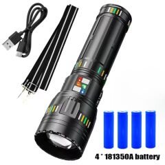 LED Şarjlı El Feneri – Güçlü Aydınlatma, Su Geçirmez, Power Bank Özellikli el feneri küçük boy