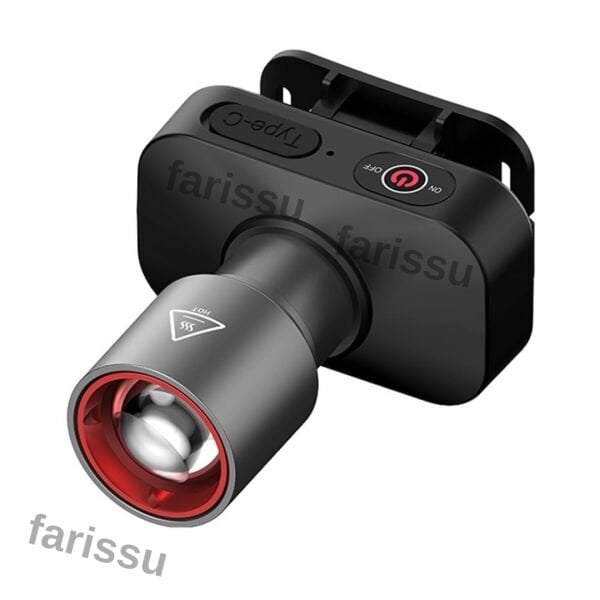 WH-2102 Şarjlı Kafa Feneri - 10W, 1200 Lümen, Zoom Fonksiyonlu, C Tipi Şarjlı