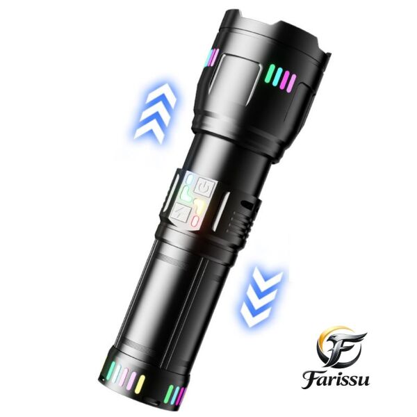 Gold Orion R518 300W 9000 Lümen Şarjlı El Feneri - 4 Pilli Zoomlu Uzun Menzilli