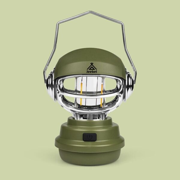 Robot USB Şarj Edilebilir El Feneri Çadır Fener Su Geçirmez Taşınabilir Kamp Feneri Yeşil