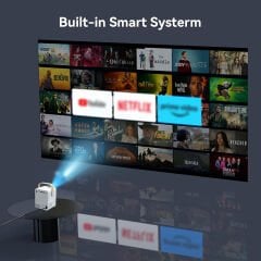 Q96 E300 4K Destekli Android Projektör – Ev Sineması Artık Her Yerde!