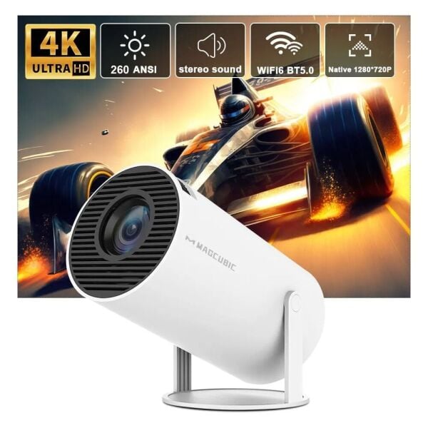 Taşınabilir Android Projeksiyon En Güncel Versiyon Wifi Destekli Akıllı Sinema Projektör Ultra Hd