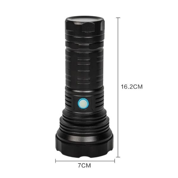 Gold Orion  Şarjlı El Feneri – 9000 Lümen, 100W Işık Gücü, 8800 mAh Batarya, Alüminyum Gövde