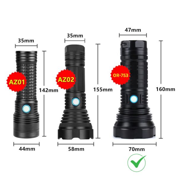 Gold Orion  Şarjlı El Feneri – 9000 Lümen, 100W Işık Gücü, 8800 mAh Batarya, Alüminyum Gövde