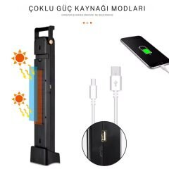 Farissu 45W Şarj Edilebilir ışıldak  Kamp ve Acil Durum Lambası – 5 Saat Kesintisiz Aydınlatma