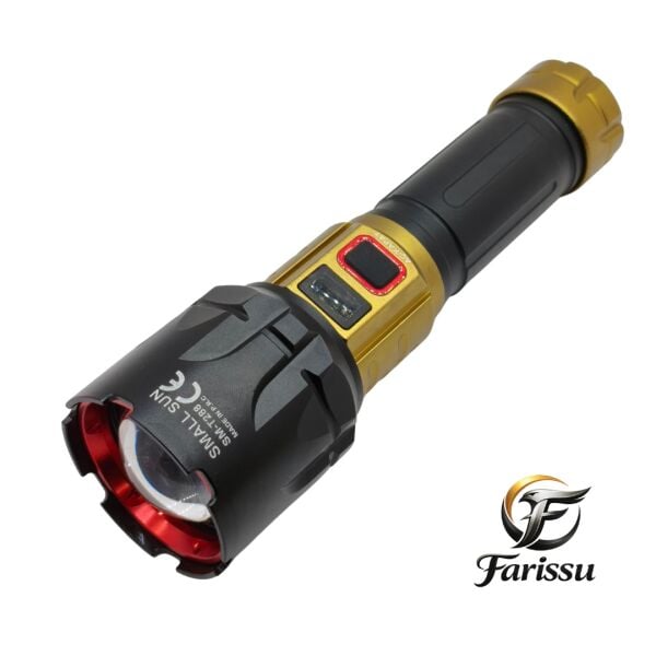 Small Sun SM-T288 50W 5000 Lümen Dijital Ekranlı Şarjlı El Feneri - 8800mAh Pil