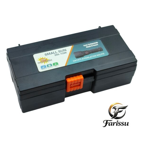 Small Sun SM-T288 50W 5000 Lümen Dijital Ekranlı Şarjlı El Feneri - 8800mAh Pil