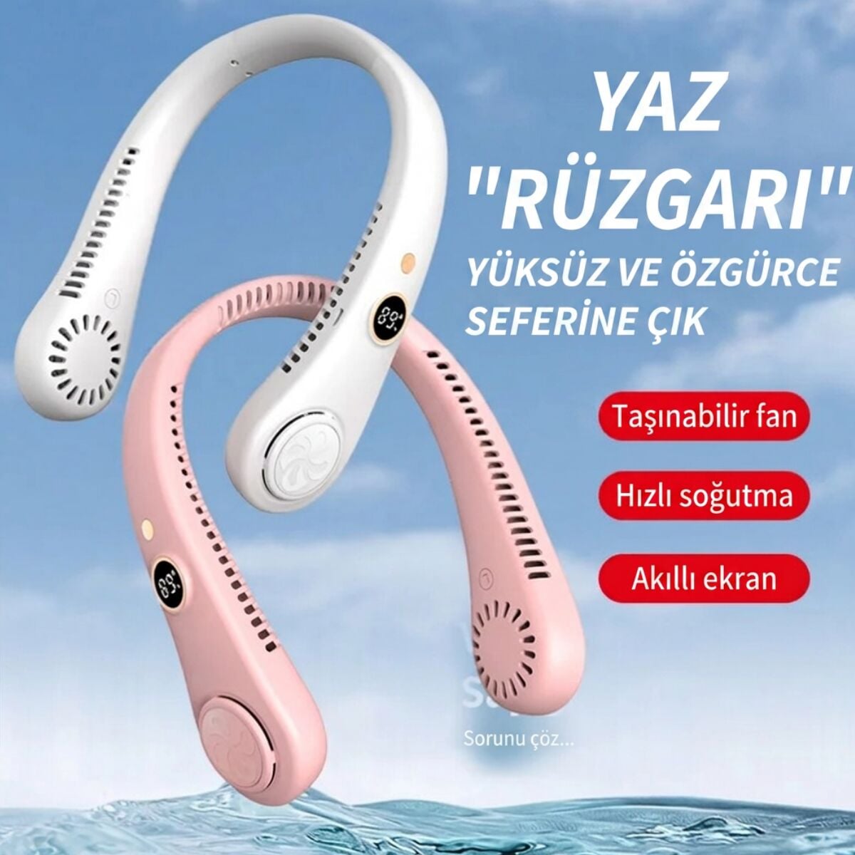 Yenilikçi Taşınabilir Boyun Fanı: R-8 Yazın Serinliğini Boynunuzda Taşıyın!