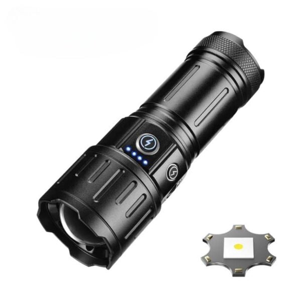 Gold Orion OR-B51 Taktik El Feneri – Güçlü Aydınlatma, Dayanıklı Tasarım!  6000 lümen