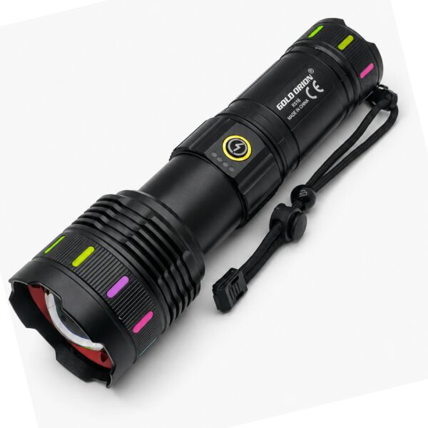 Gold Orion R516 200W 6000 Lümen Teleskopik Zoomlu Şarj Edilebilir LED El Feneri