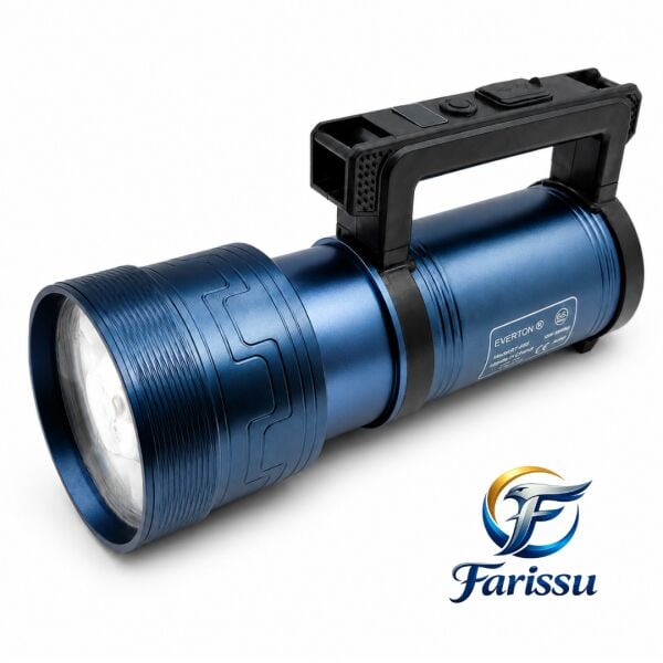 Everton RT-829 Şarjlı Zoomlu LED El Feneri - 15000 Lümen, 3 KM Menzil, Powerbank Özellikli