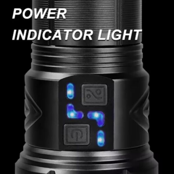 Gold Orion OR-G500 100W Süper Parlak LED El Feneri – 1000 Metre Menzilli, 4*181350 Lityum Pil, Zoom Özellikli, Şarj Edilebilir, Su Geçirmez Metal Gövde