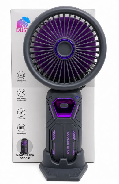 Cooler Star Taşınabilir Mini Fan | 5 Kademeli & USB Şarjlı Masaüstü El Fanı