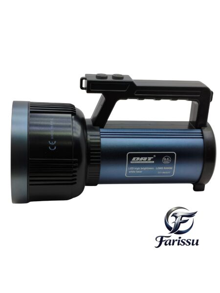 DAT DT-8603T 150W 15.000 Lümen 1 KM Menzilli Profesyonel Şarjlı Projektör El Feneri ve Powerbank