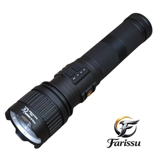 Gold Orion R400 3 KM Menzilli Profesyonel Şarjlı El Feneri - 200W 6000 Lümen 24.000 mAh Full Set