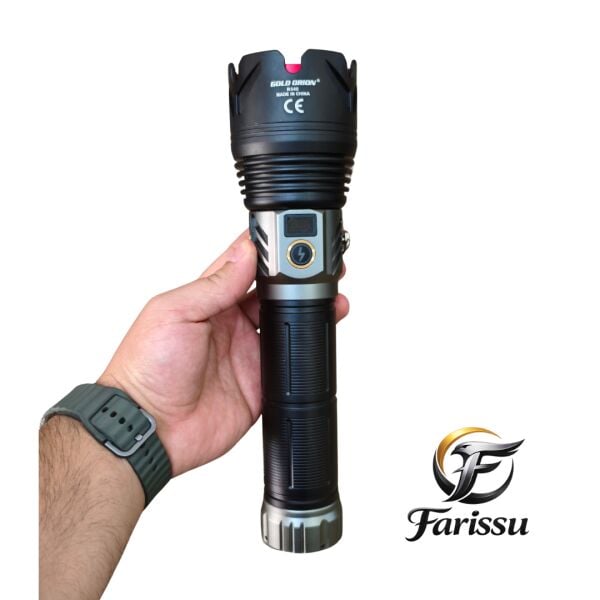 R648 Ultra Güçlü El Feneri 200W 6000 Lümen (3 KM Menzil - 5 Işık Modlu Çantalı Set)