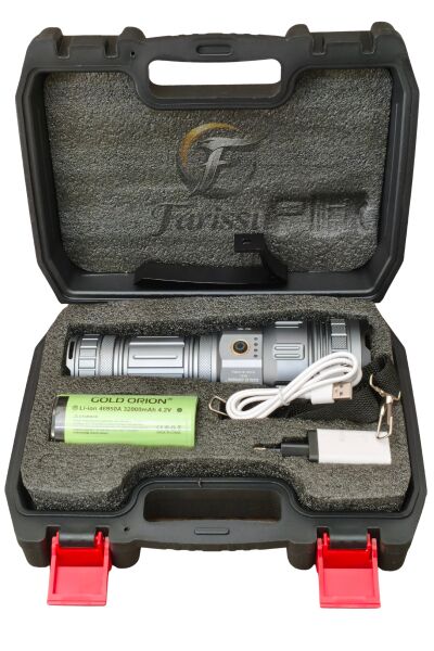Gold Orion R691 Çok Fonksiyonlu Şarj Edilebilir El Feneri - Karanlığı Delen Güç!