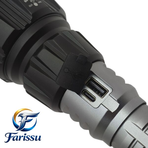 Gold Orion R711 Çok Fonksiyonlu El Feneri 6000 Lümen (Şarj Edilebilir, USB Çıkışlı)