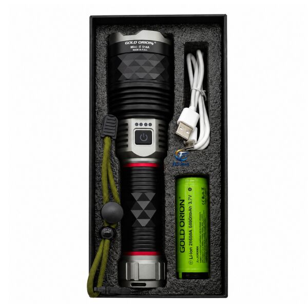 Gold Orion R685 Profesyonel Şarjlı El Feneri - 3000 Metre Menzil, 6000 Lümen, 10000 mAh Pilli