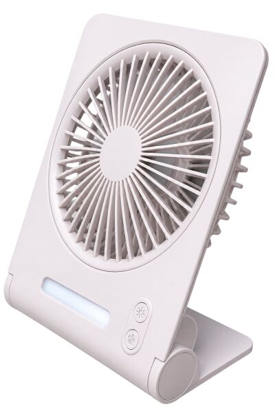 MS-999 Katlanabilir Ultra İnce Şarjlı Masa & Duvar Vantilatörü (LED Işıklı)