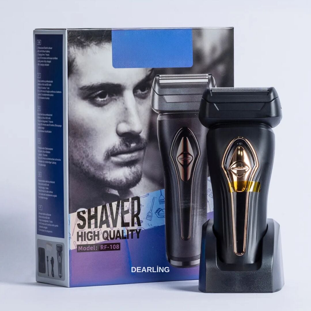 Dearling RF-108 Şarjlı Günlük Tıraş Makinesi – Sıfır Sakal & Pratik Bakım