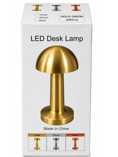 Şarj Edilebilir Dokunmatik LED Mantar Masa Lambası (çok renkli)