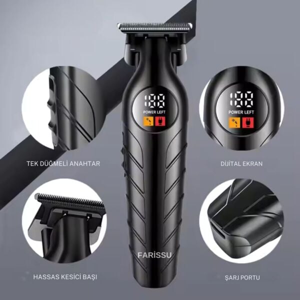 Dearling RF-103 Erkek Saç Tıraş Makinesi – Şıklığı ve Gücü Elinizde Hissedin!