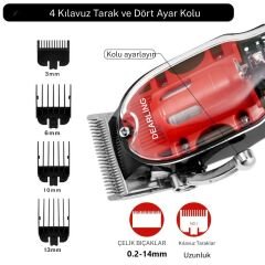 Dearling  Şarjlı Saç Kesme Makinesi 3 saat çalışma süresi