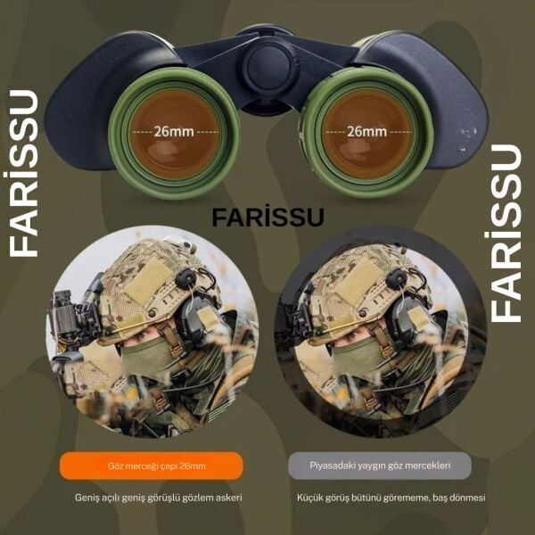 Gold Kama 100x100 Profesyonel Dürbün – 20x Zoom | 50mm Objektif | 26mm Göz Merceği | 3000 Metre Maksimum Menzil