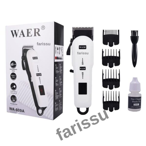 WAER WA-809A Evcil Hayvan Tıraş Makinesi – 5 Başlıklı Sessiz ve Güçlü Kedi Köpek Tıraş Cihazı
