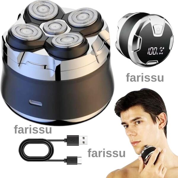 RQ518 Kel Kafa Tıraş Makinesi – Sakal ve Günlük Sinek Kaydı Tıraş, USB, Su Geçirmez