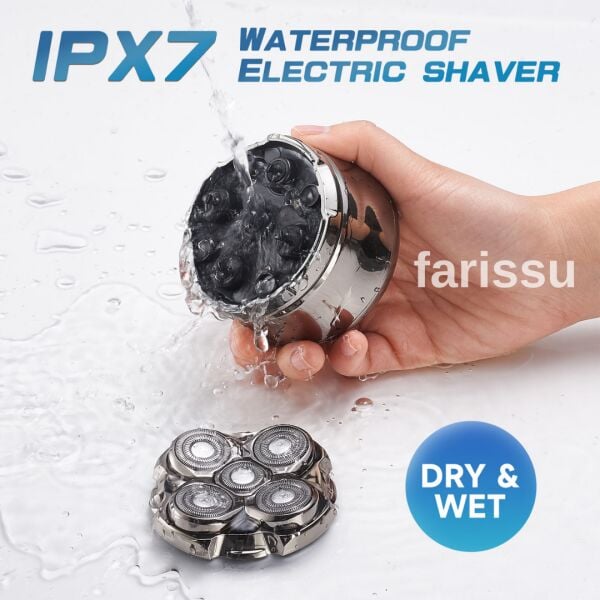 RQ518 Kel Kafa Tıraş Makinesi – Sakal ve Günlük Sinek Kaydı Tıraş, USB, Su Geçirmez