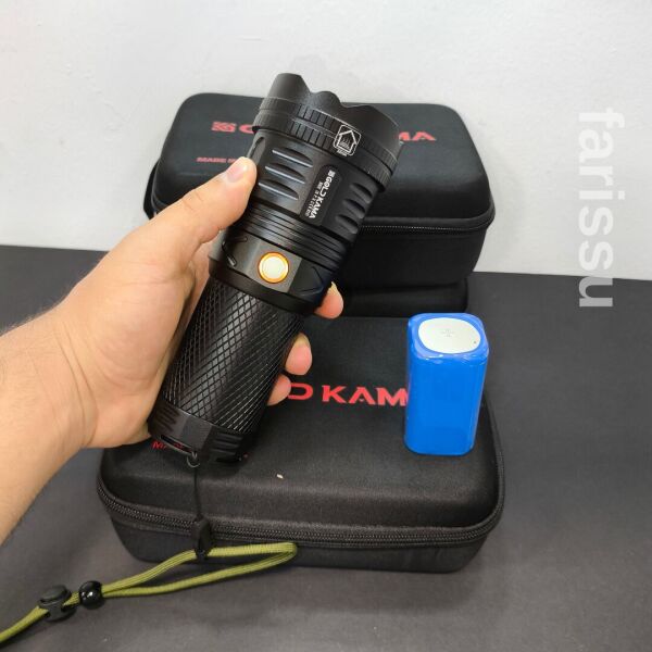 Goldkama 100W Şarjlı El Feneri – 39800 mAh Pil, 3000m Menzil, Süper Parlak LED