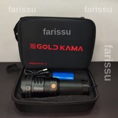 Goldkama 100W Şarjlı El Feneri – 39800 mAh Pil, 3000m Menzil, Süper Parlak LED