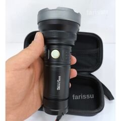 Goldkama 100W Şarjlı El Feneri – 3×18650 Pil, 8800 mAh, 1000m-1500m Menzil, Süper Güçlü LED