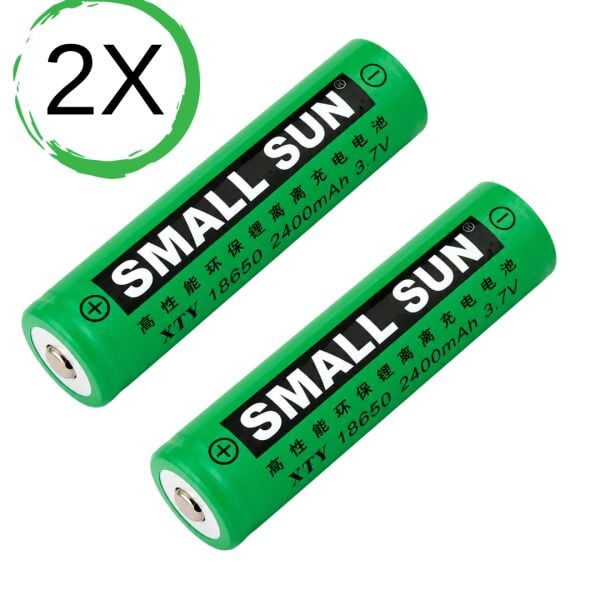 Small Sun XTY 18650 Şarj Edilebilir Lityum İyon Pil 3.7V 2400mAh - 45 Gr Yüksek Performanslı Li-ion Pil