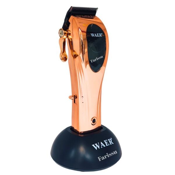 WA-088 9000 RPM Profesyonel Saç Kesme Makinesi | 2600mAh Batarya | 4 Taraklı | Şarj Standlı bakır
