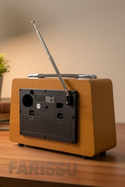 Gerçek Ahşap Eskitme Görünümlü RT-750 Nostaljik Müzik Kutusu – 3 Band Radyo / Bluetooth / USB