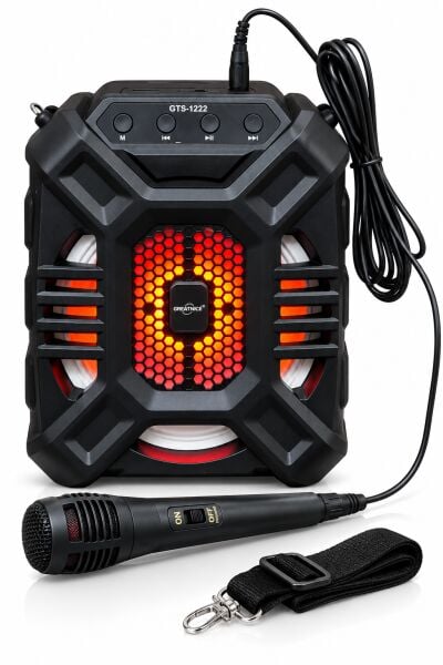 GTS-1222 Taşınabilir Kablosuz Bluetooth Hoparlör & Karaoke Seti