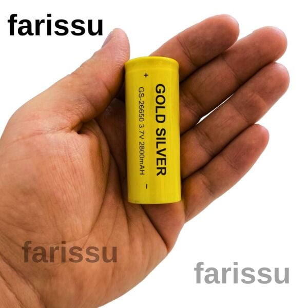 GOLD SILVER GS-26650 3.7V 2800mAh Şarjlı Pil