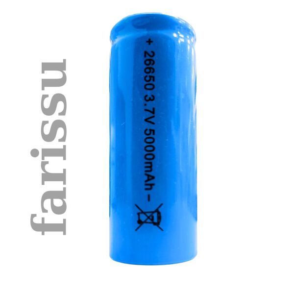 26650 3.7V 5000mAh Li-ion Şarjlı Pil