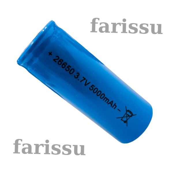 26650 3.7V 5000mAh Li-ion Şarjlı Pil